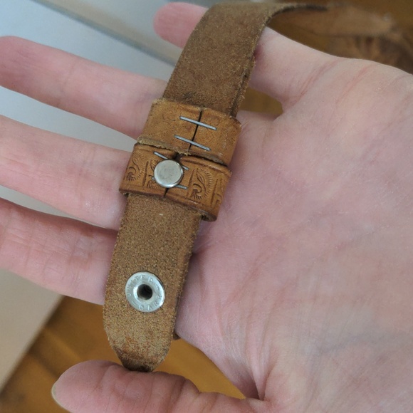 VTG Vintage Tooled flower shoulder bag purse - Picture 11 of 17